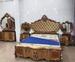 Queen Teak Wood Bedroom furniture set